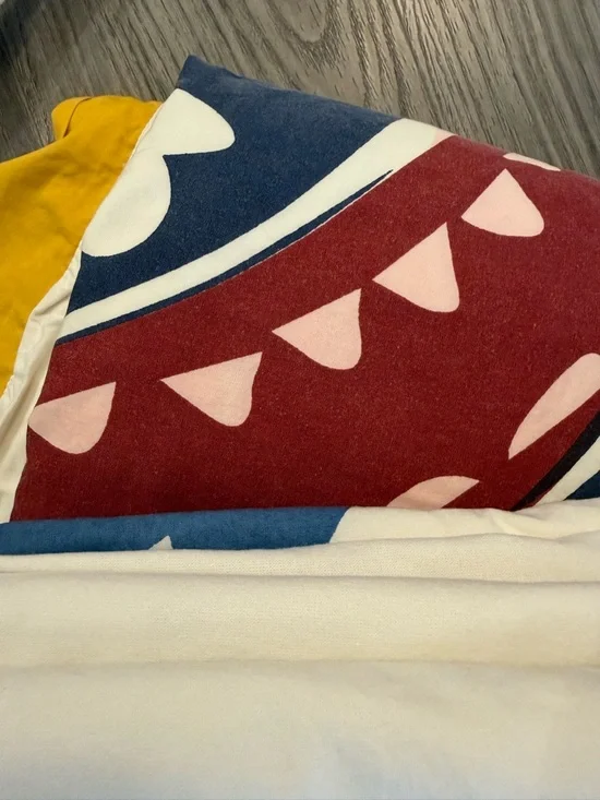 Anthropologie Multicolor Queen Duvet, Shams, Bedskirt and Matching Throw! - Picture 4 of 4